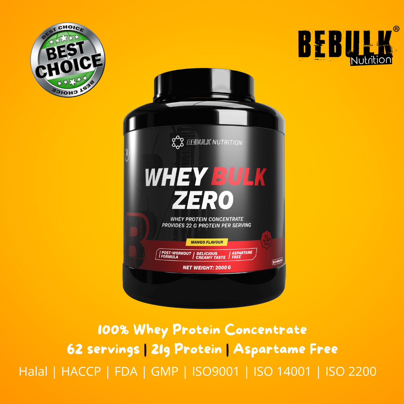 Whey Bulk Zero - BeBulk Nutrition