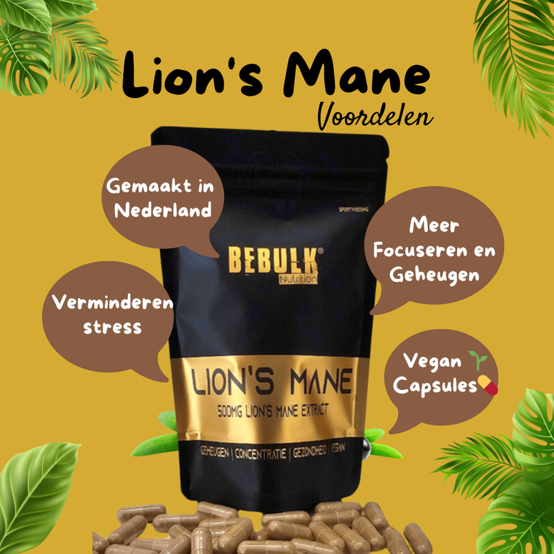 Lion's Mane 500mg - Végétalien - 60 Capsules - OstroVit