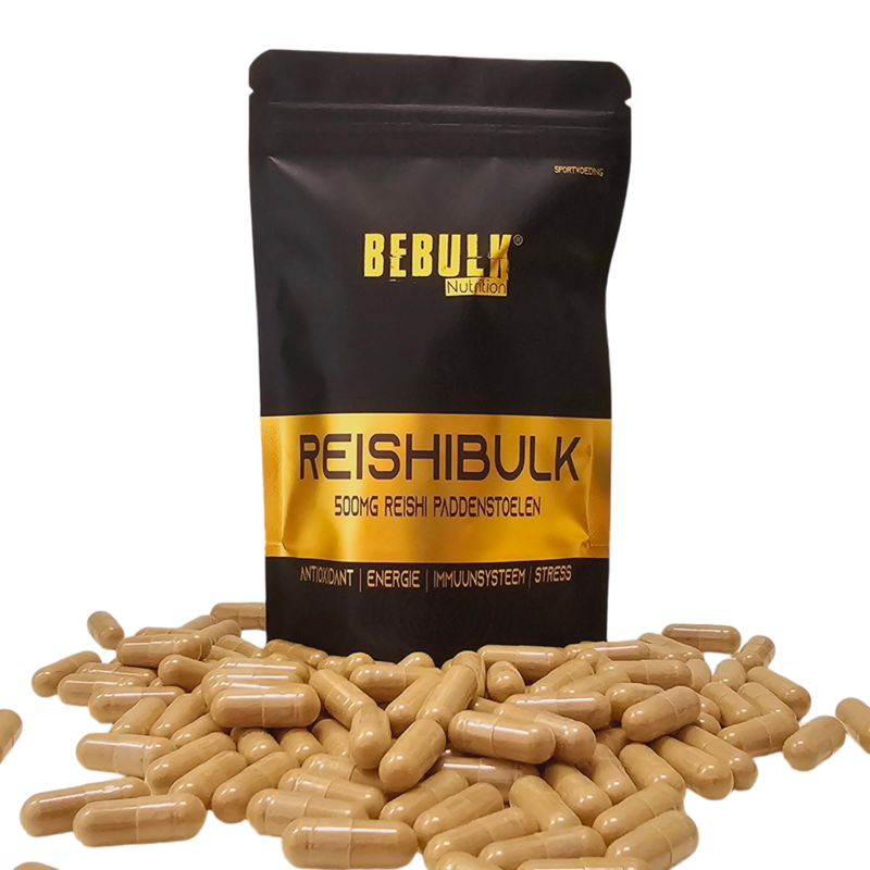 ReishiBulk - Reishi 500mg Paddenstoel - Vegan - BeBulk Nutrition