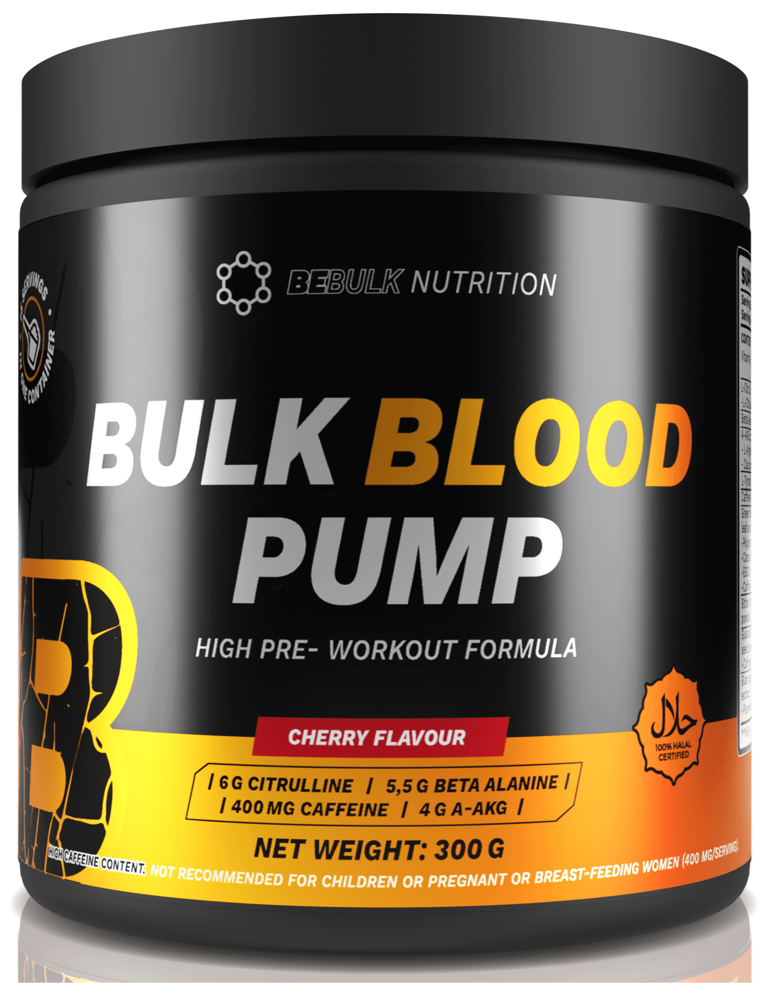 Bulk Blood Pump - High Pre-Workout - 300g - BeBulk Nutrition