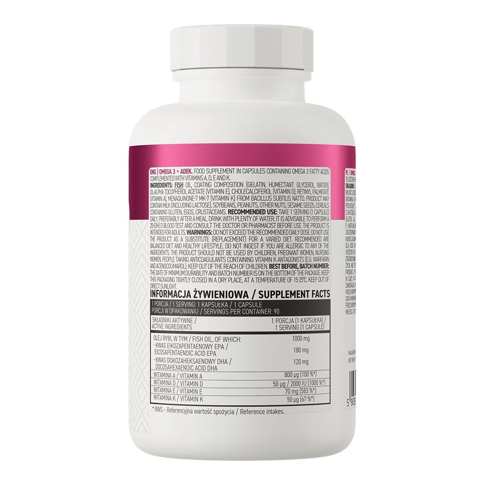 OstroVit Omega 3 + ADEK 90 capsules