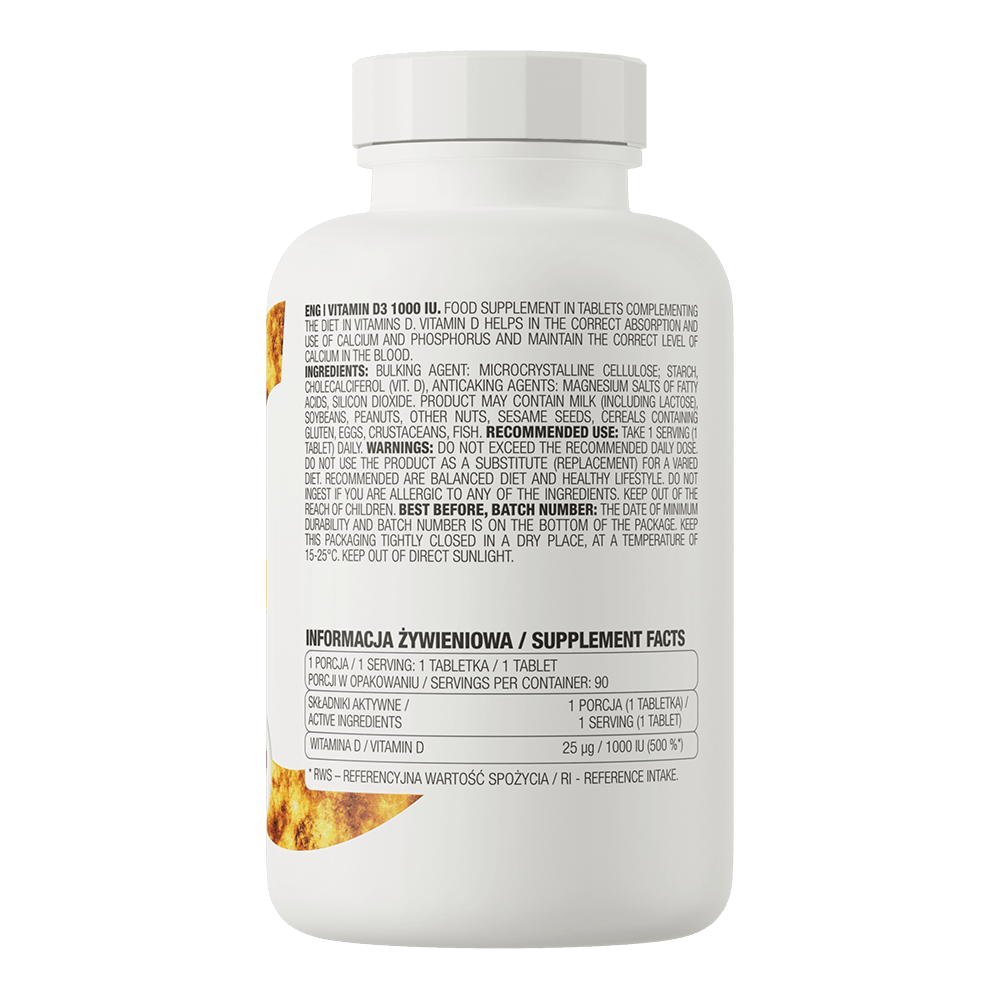 OstroVit Vitamine D3 1000 IE 90 tabletten