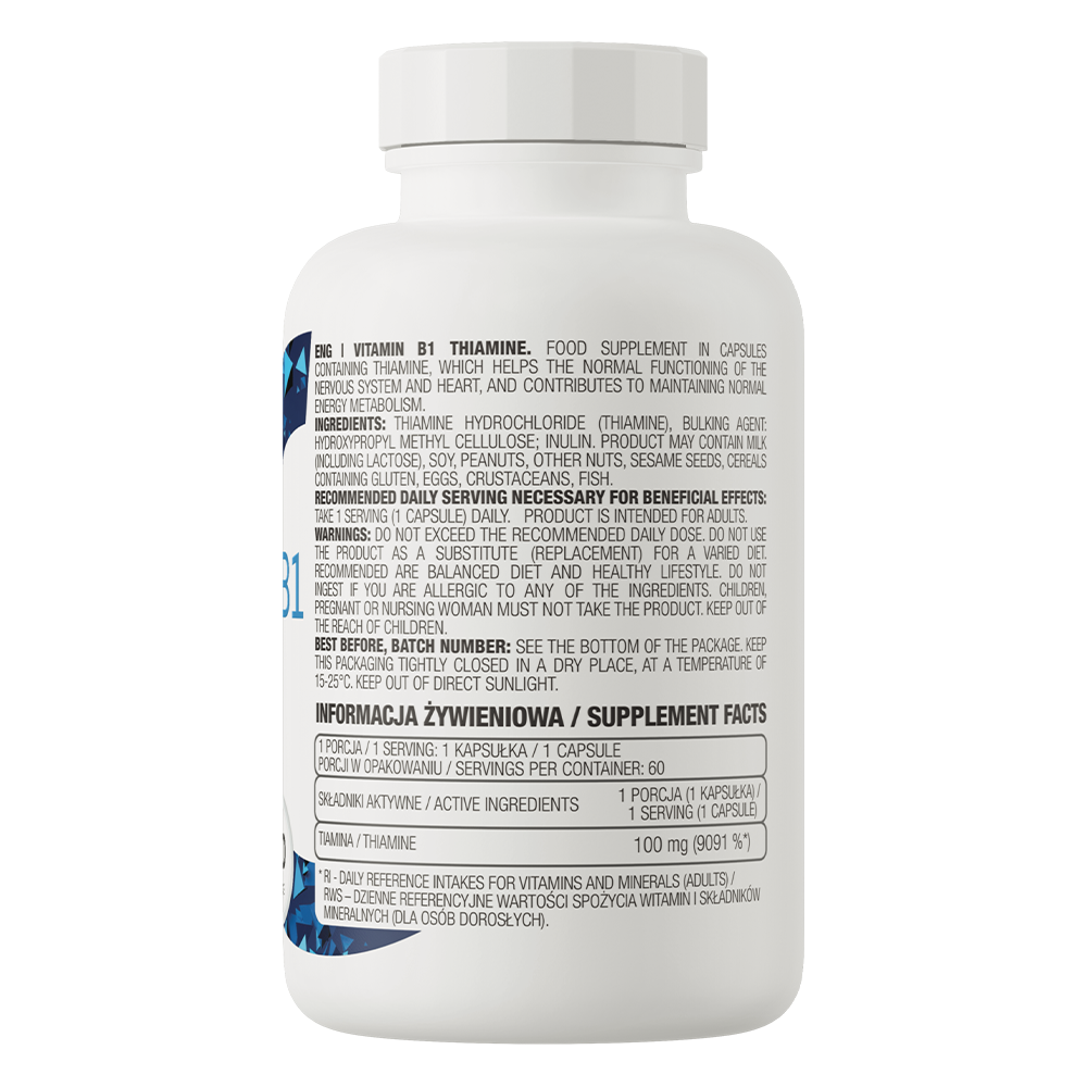 Vitamin Vitamine B1 Thiamine 60 capsules