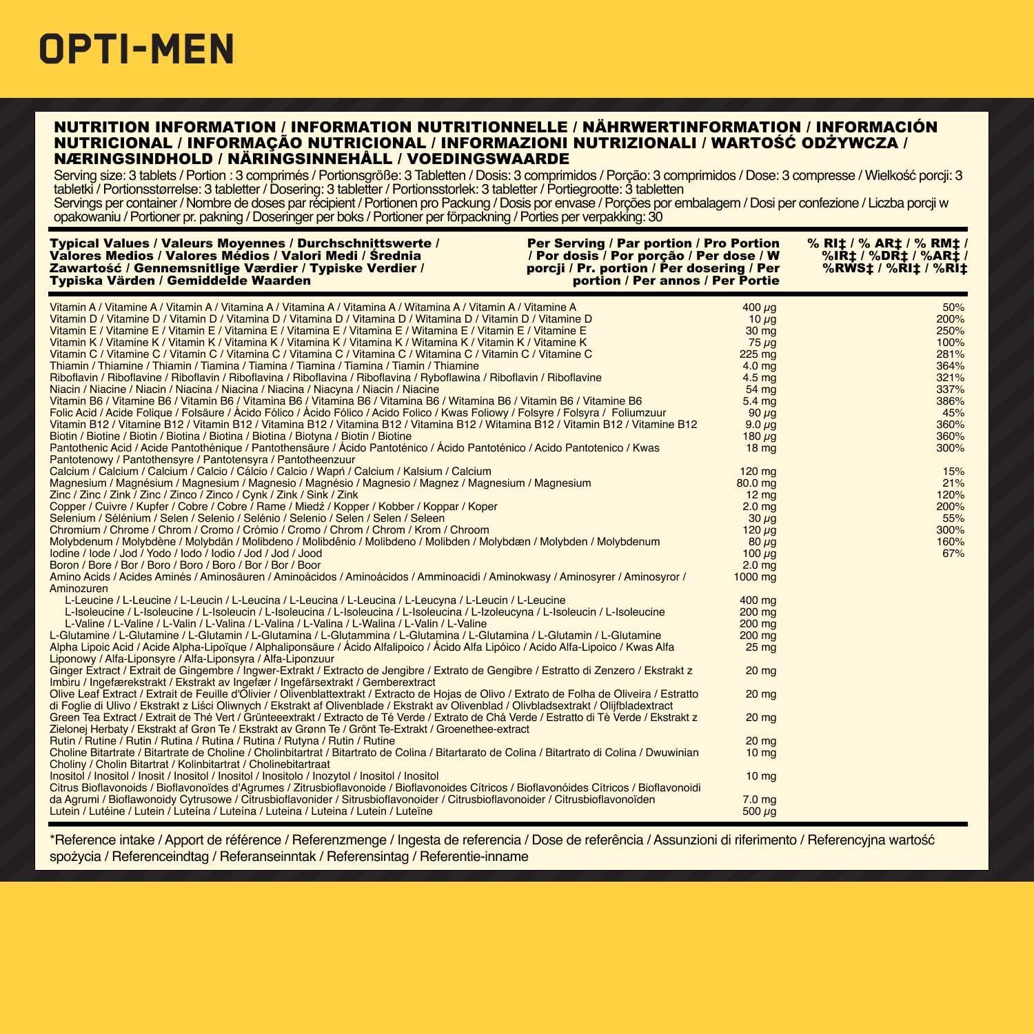 OPTI – MEN Optimum Nutrition